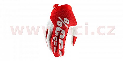 rukavice ITRACK, 100% -USA (červená/bílá)